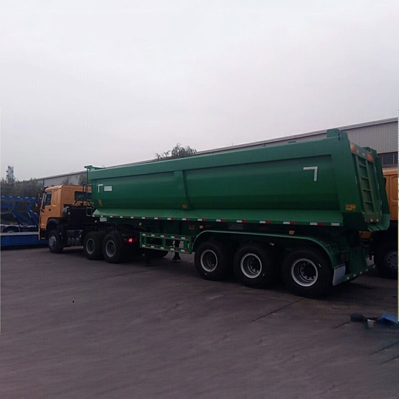 3 Axles Dump Semi Trailers with 35cbm capacity