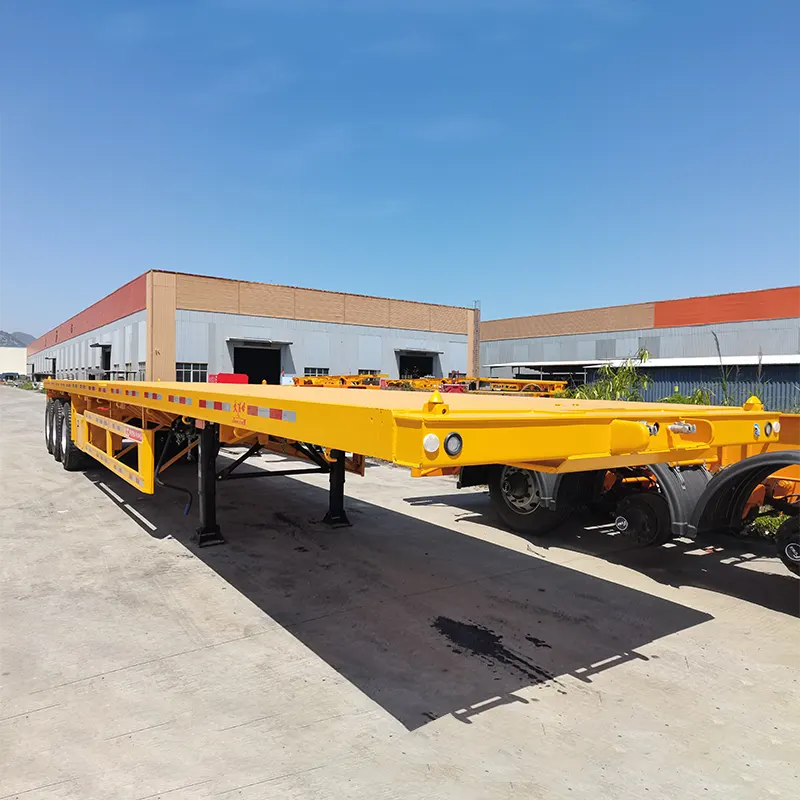 40ft 2-axle flatbed semi trailer with FUWA 13T axle