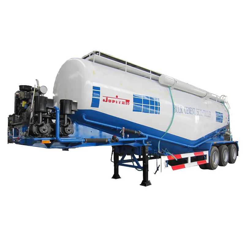 40cbm Bulk Cement Tank Semi Trailer with Air Compressor