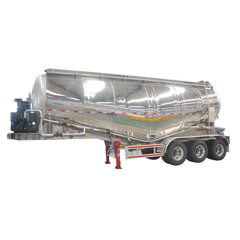 40cbm Bulk Cement Tanker Semi Trailer with 42kw Power System