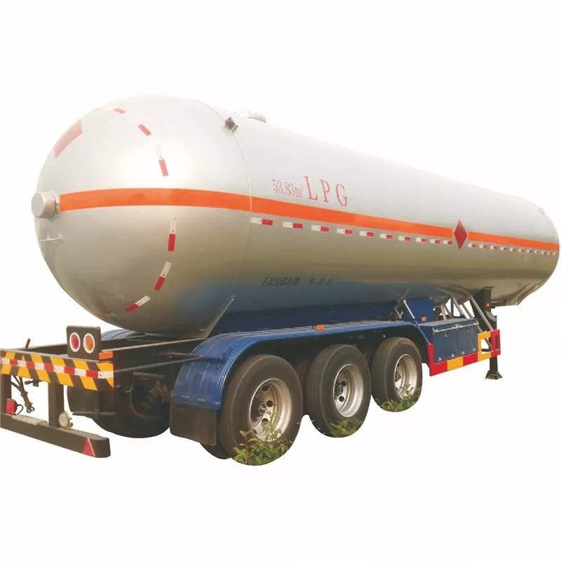 50cbm 3 Axles Lpg Tank Semitrailer with 50cbm Capacity Fuwa Axle