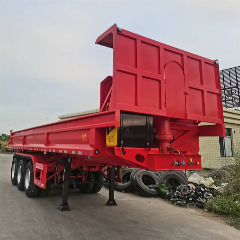 Heavy Duty U Shape Body Dump Semi Trailers with 60-80 tonners capacity