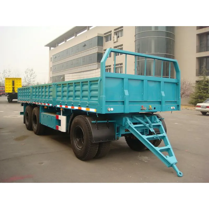 Tri-axle Dropside Drawbar Trailer for Bulk Cargo