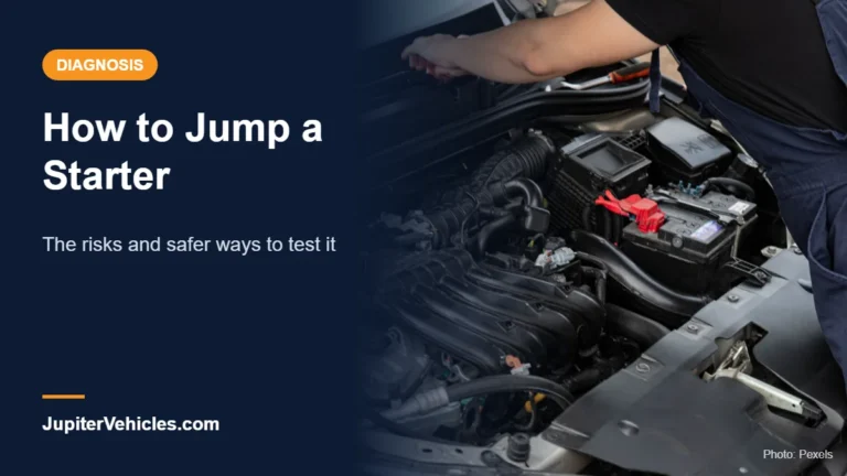 Man repairing a car