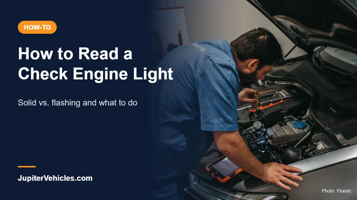 Mechanic checking a car engine