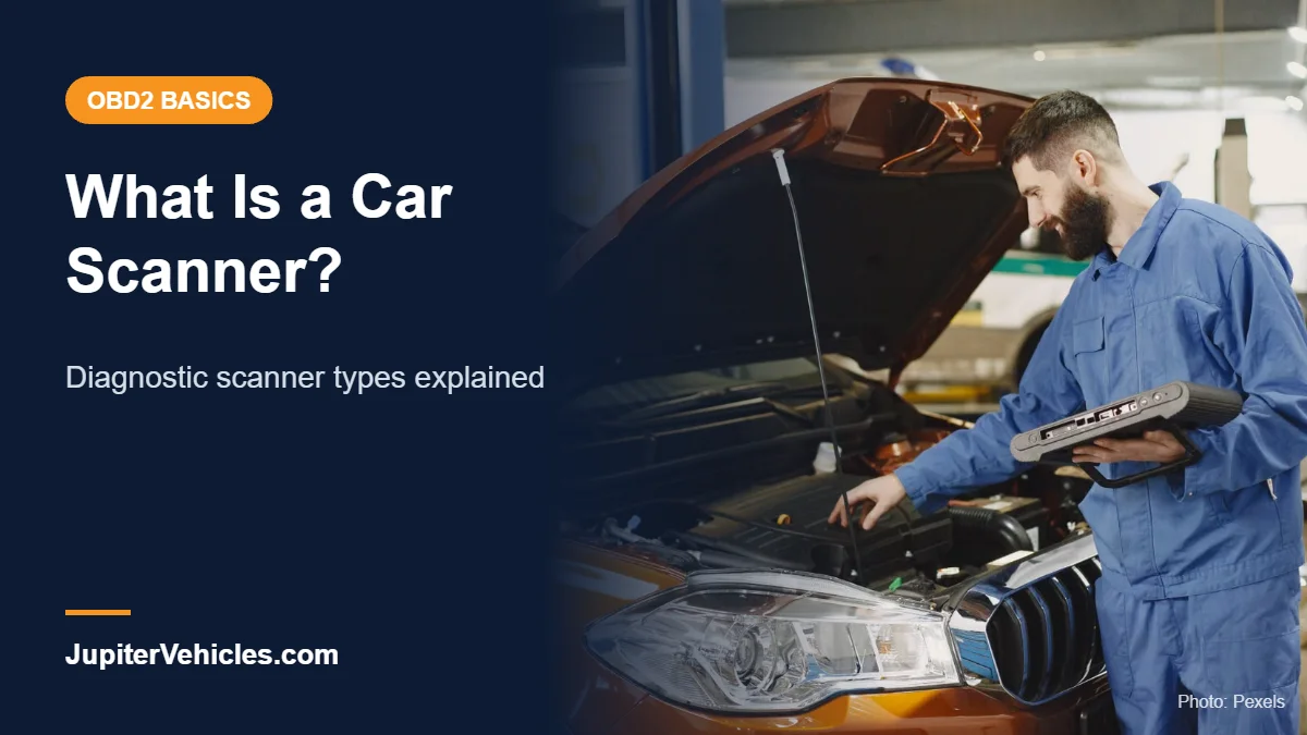 Mechanic checking a car engine