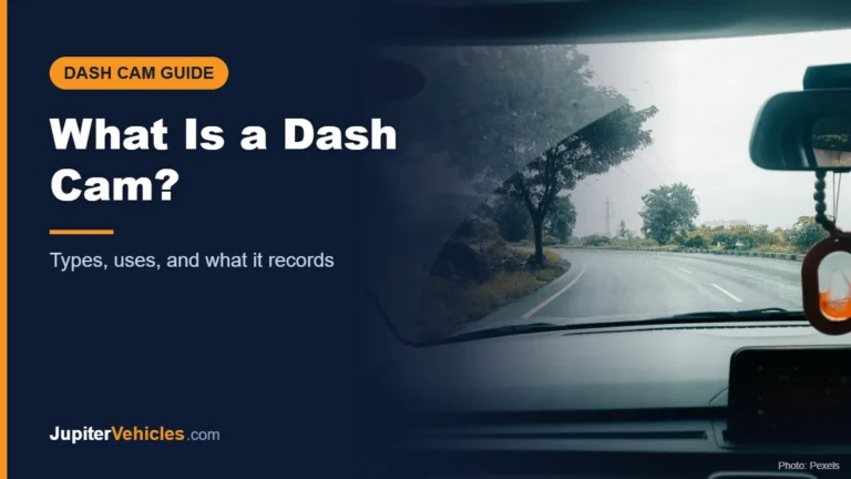 View from inside a car driving on a winding road