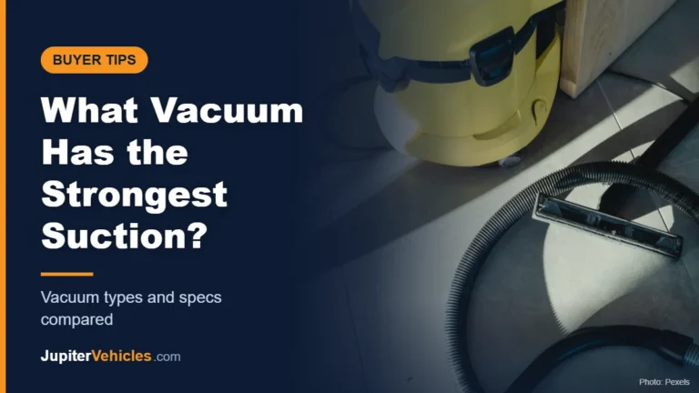 Yellow wet and dry shop vacuum with hose